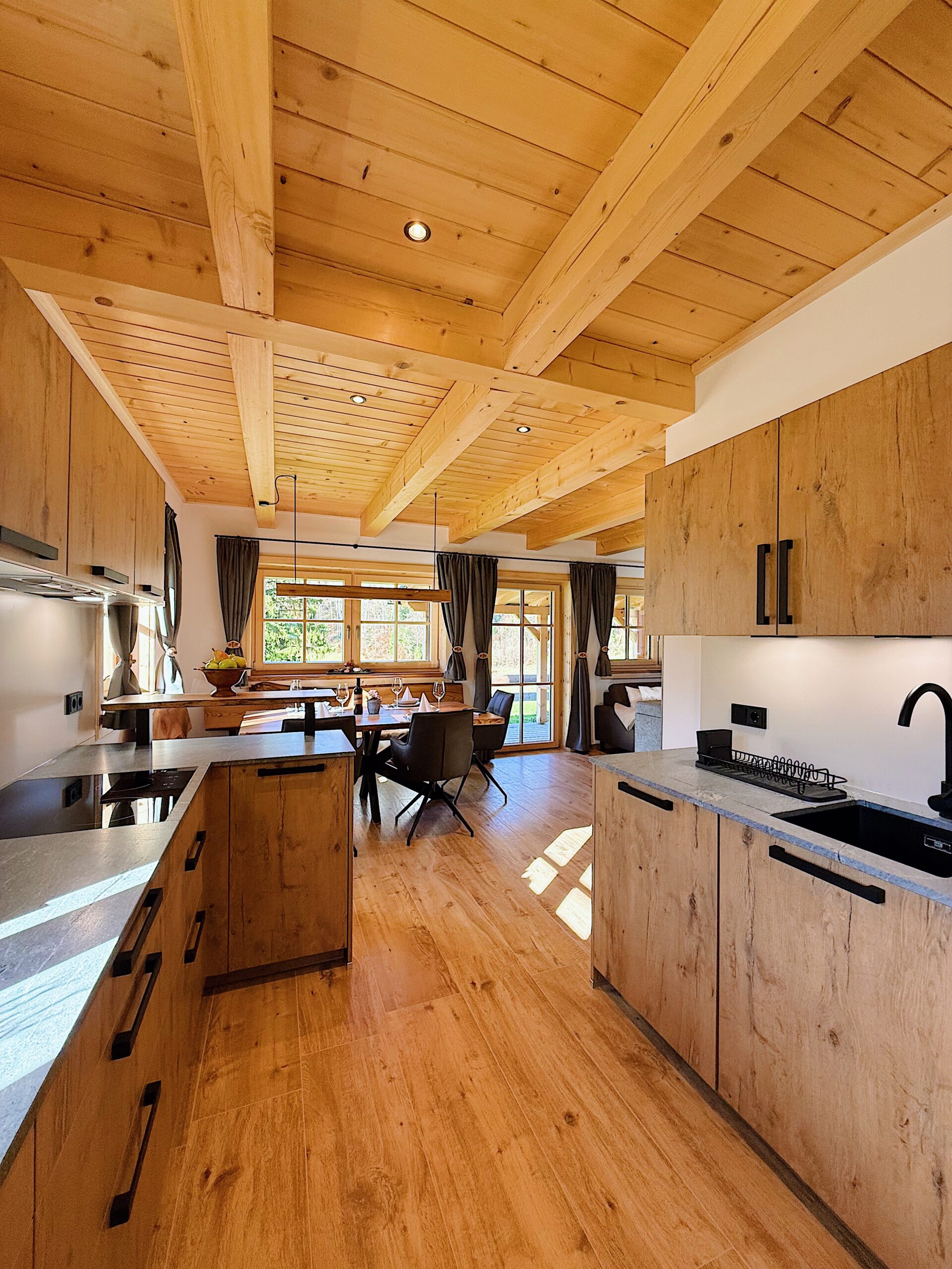 Küche im Ferienhaus Bergmann in Bad Aussee